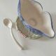 Faianças Germano Portugal floral slip sauceboat with spoon