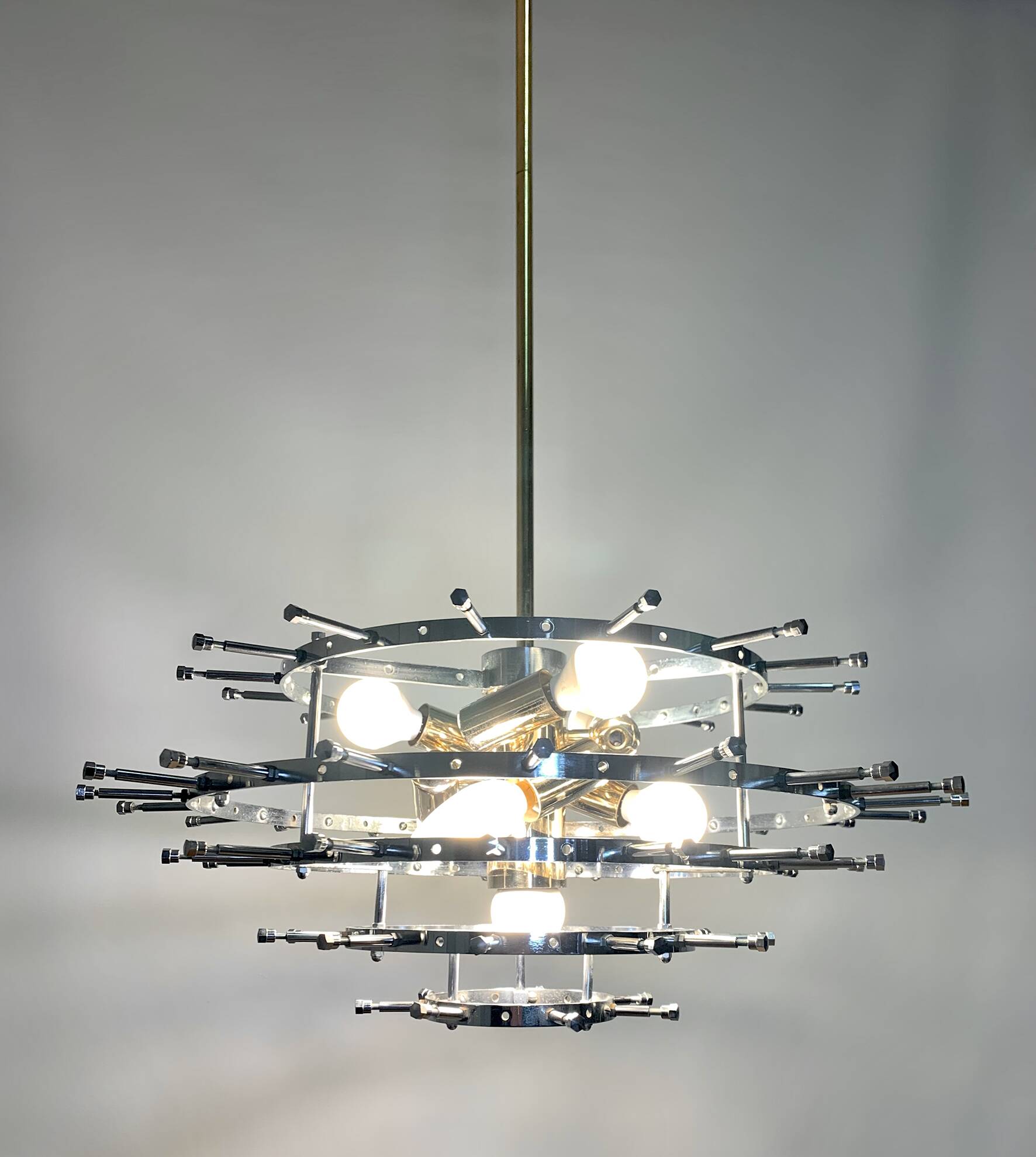 Kinkeldey 5-tier chandelier, 1960s