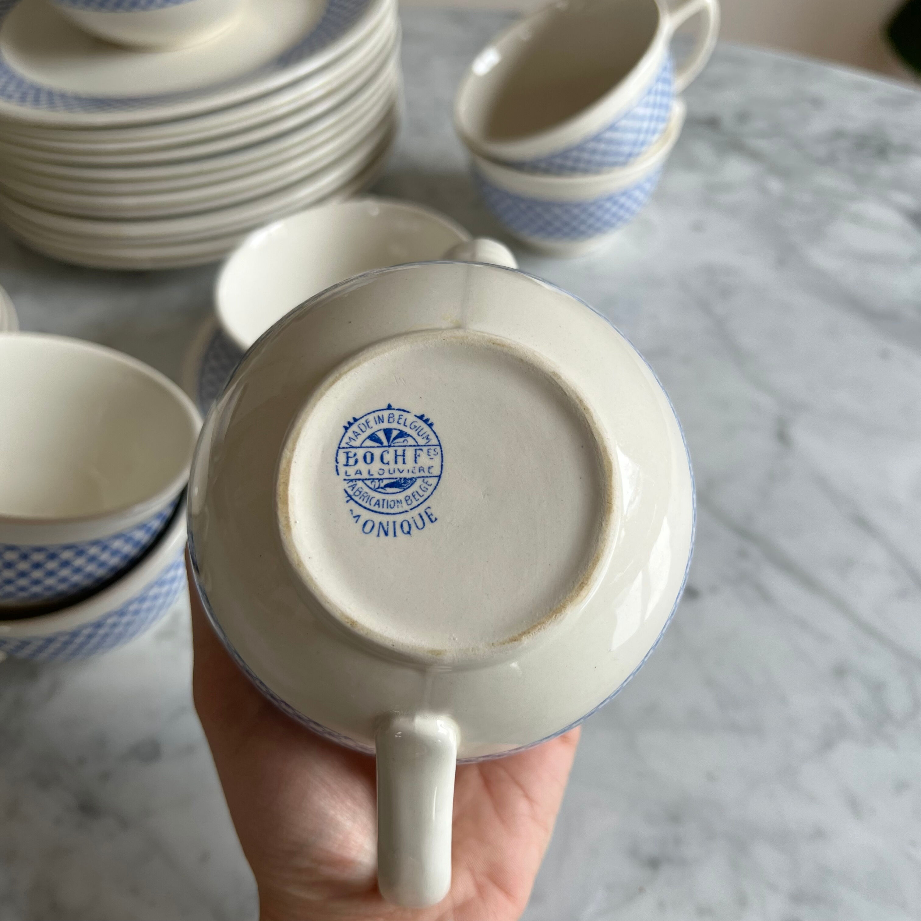 Lot of a boch frères tea set