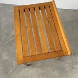 1950s oak luggage rack