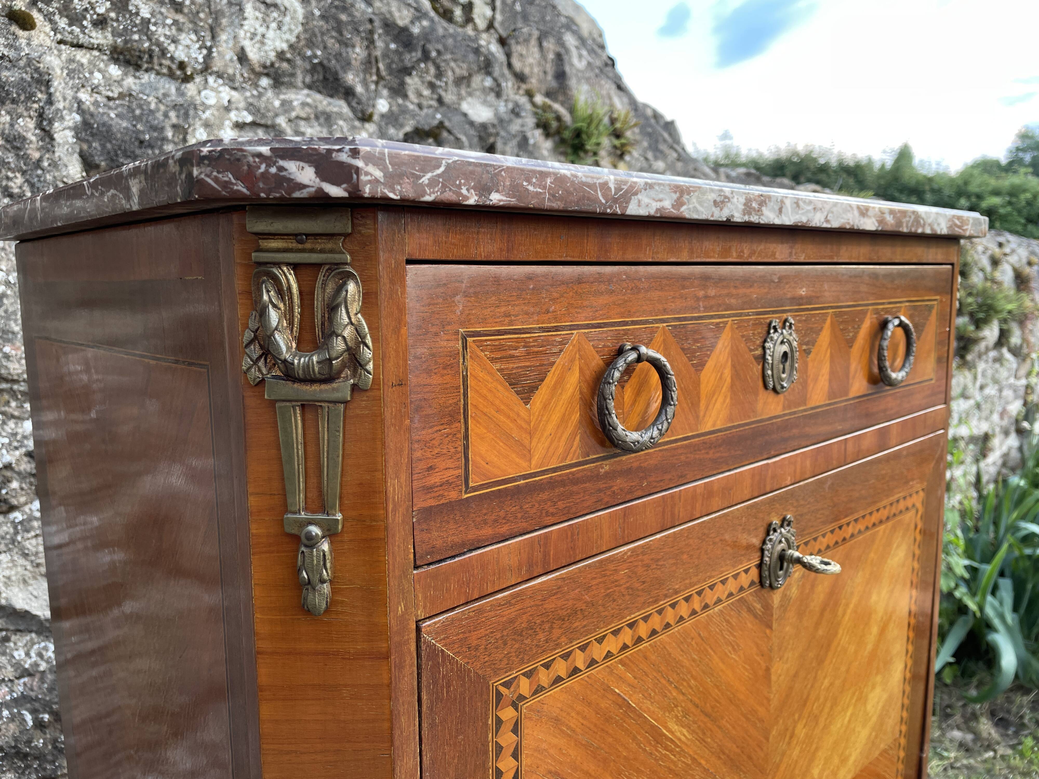 Secretary marquetry XIXth