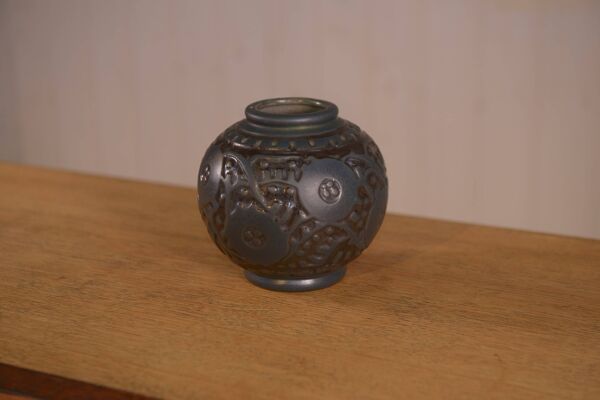 Vase en céramique Art déco par Georges Condé grés Mougin Nancy France 1930'