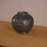 Art Deco ceramic vase by Georges Condé, Mougin Nancy, France, 1930s