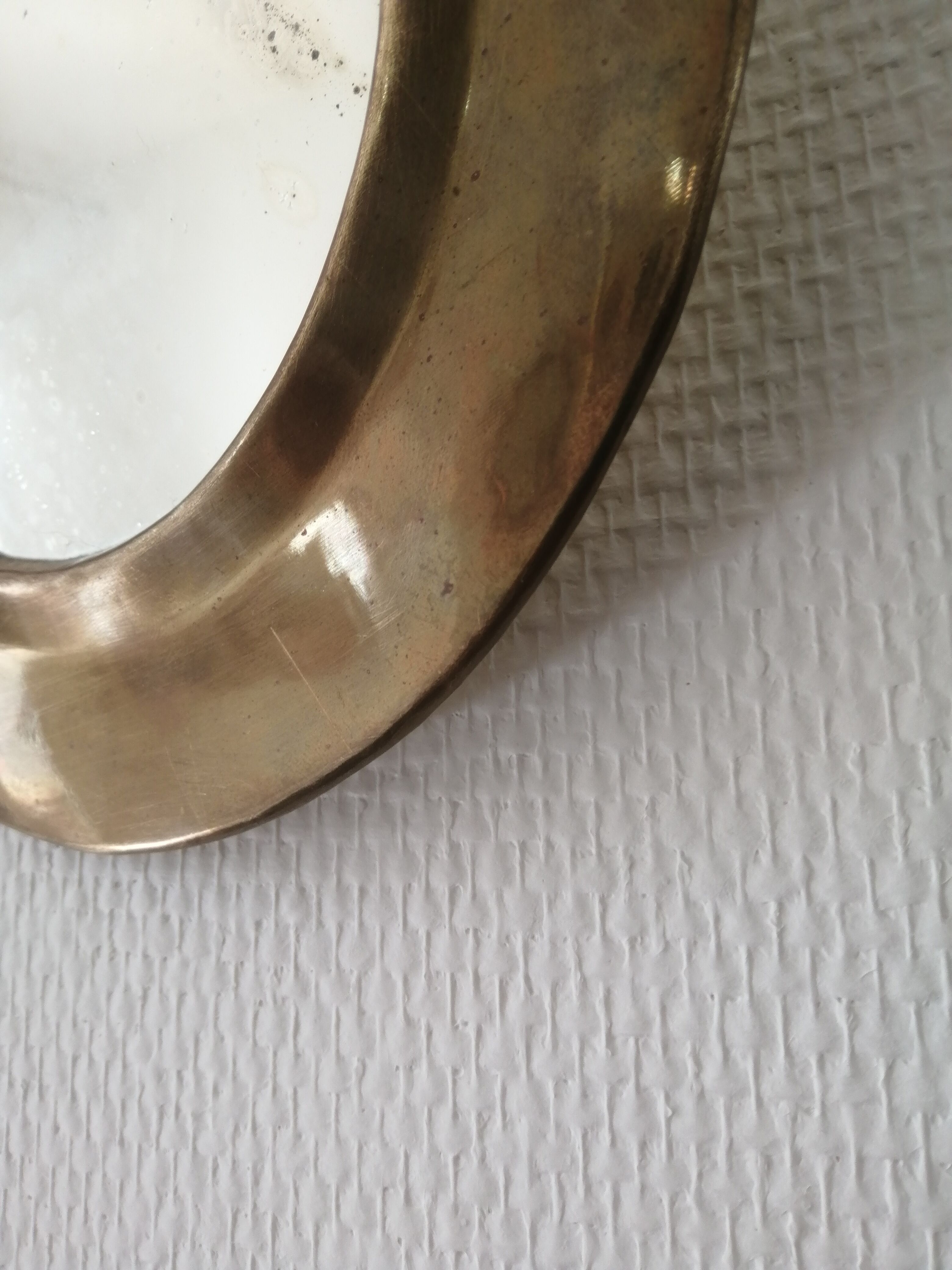 Brass mirror