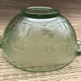 Green glass Breton bowl