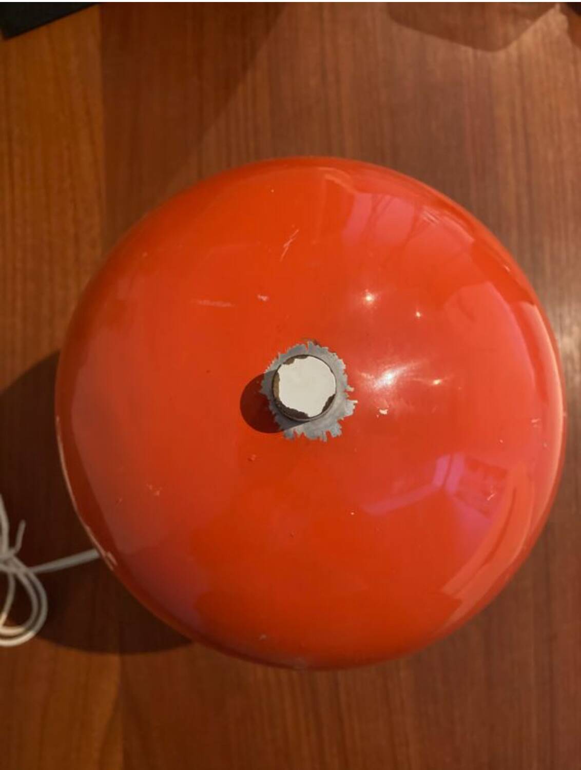 Lampe champignon orange vintage