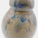 Flowerstone coloquinte vase in varnished sandstone