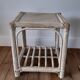 Rattan side table / bedside table 50s-60s