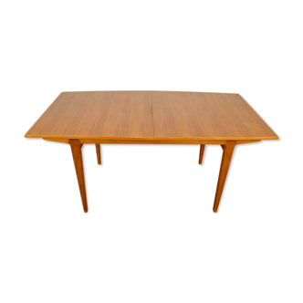 Table de repas scandinave extensible en teck 1960