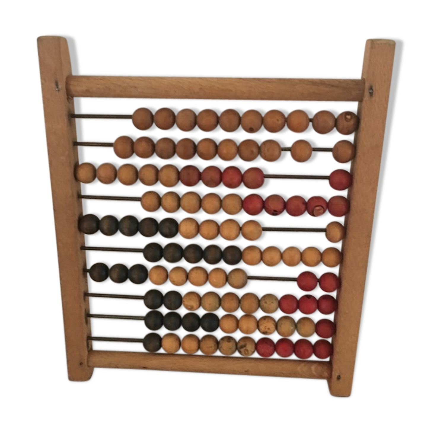 Old wooden schoolboy's boulier