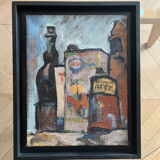 Painting another garage death, comes from Raymond Guidot's workshop