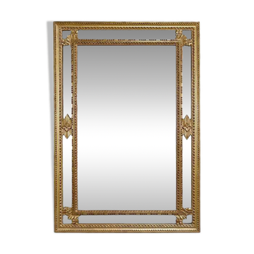 Large mirror with shutters, Louis XVI style – Mid 20th century