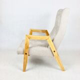 Beige danubio vintage design chair, 1970s