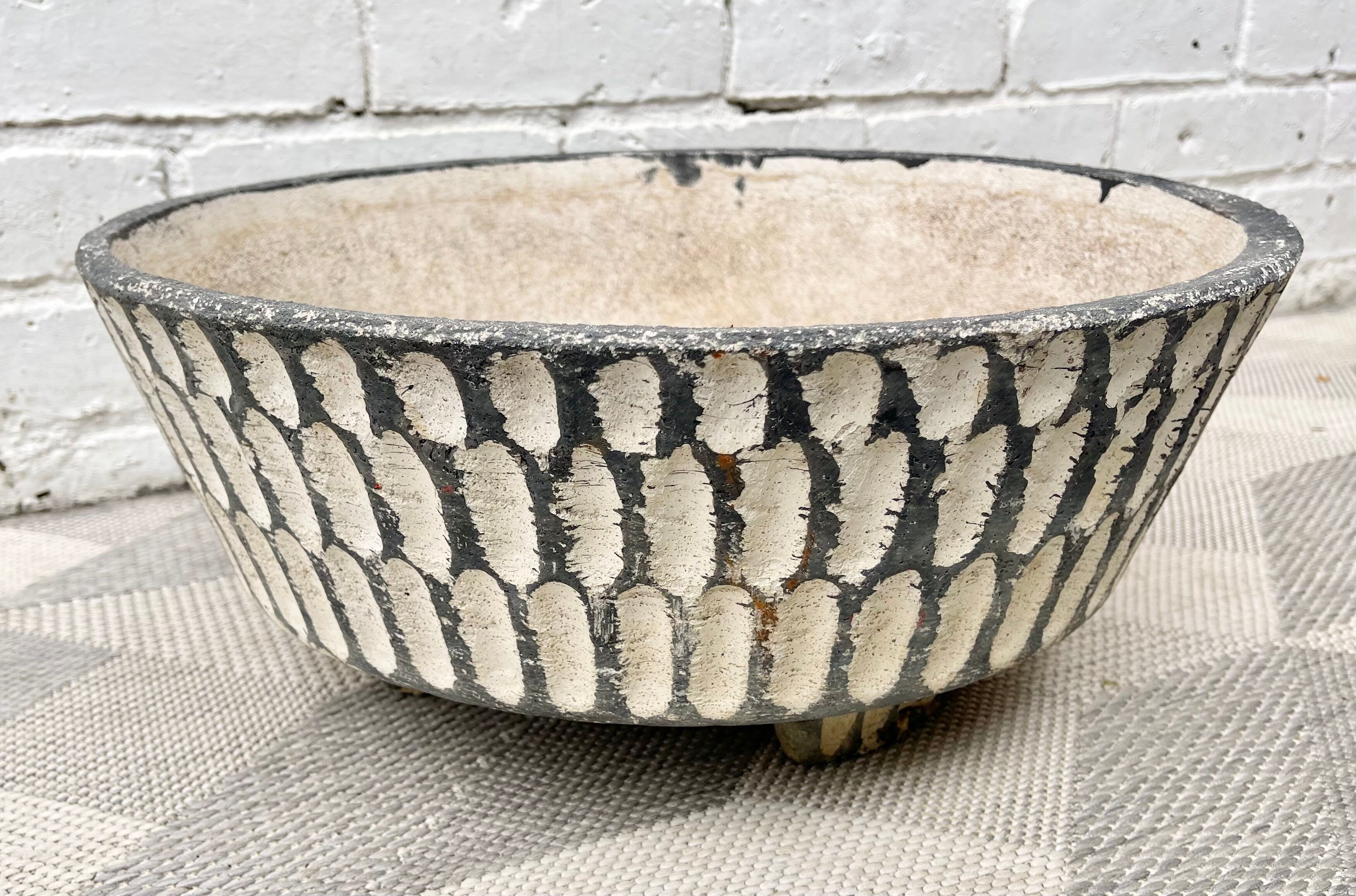 Mid century planter plant pot for the garden