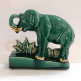 Elephant art deco bookends