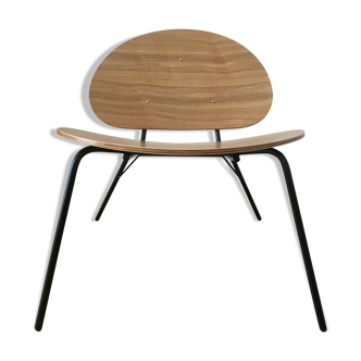 Wooden and metal "toad" chair