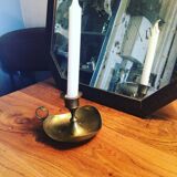 Brass desk candlestick