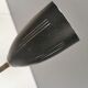 Older wall lamp with black metal shades and brass bend ‘arms’