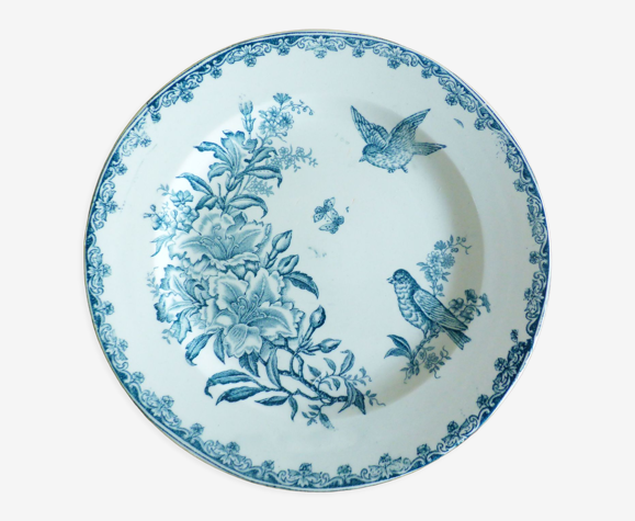 Assiette plate en terre de fer de LG Clairefontaine Bengali