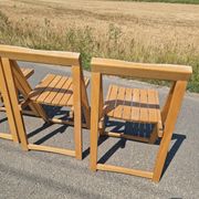 4 chaises pliantes par Aldo Jacober