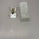 cubic Hollywood Regency Ice Glass Wall Light Made by Kalmar Lights, 1960s