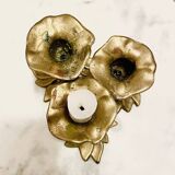 Bougeoir Laiton floral
