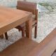 Chairs and table by Umberto Brandigi for Planula, 1960s, set of 5