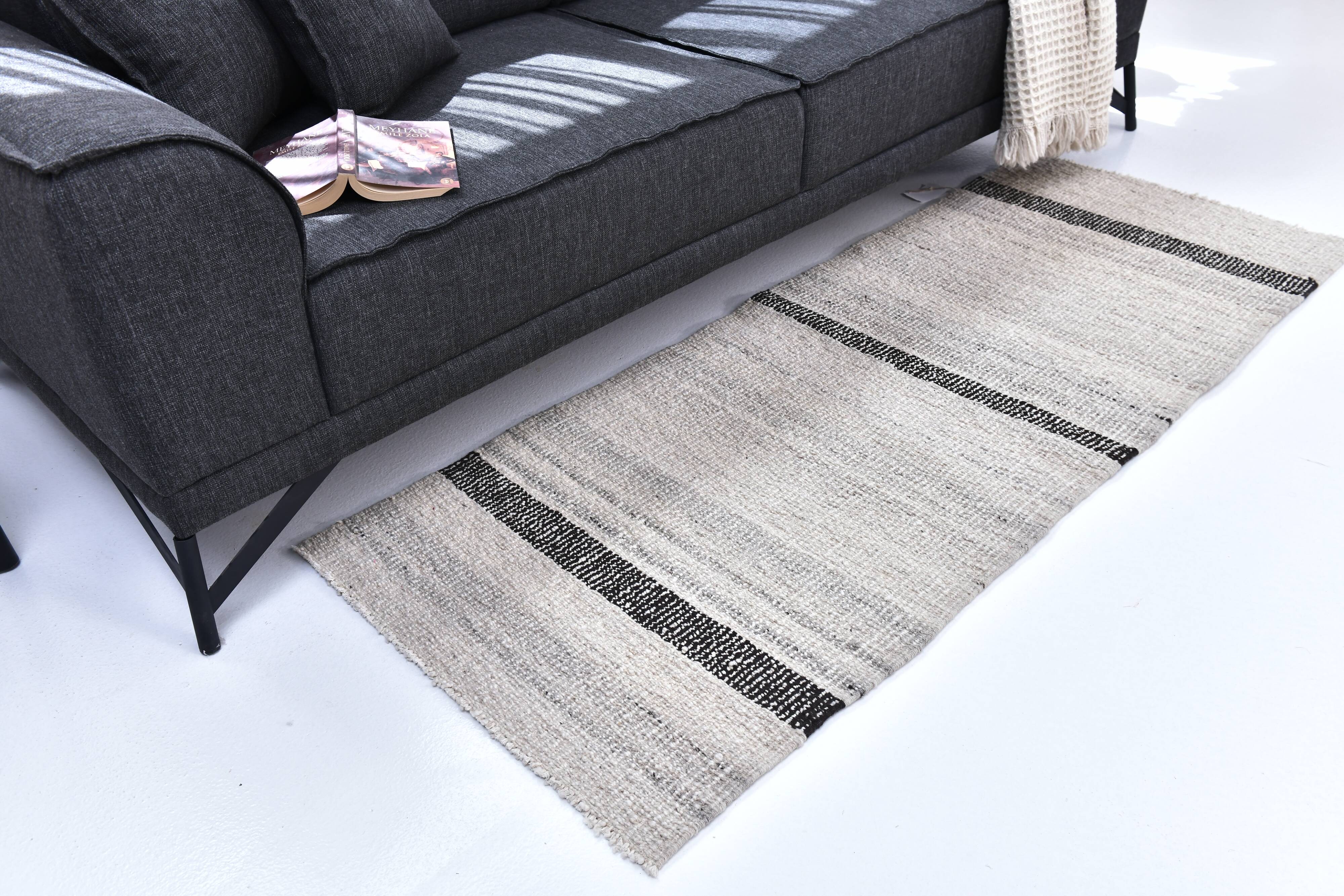 Beige black kilim rugs, runner kilim turkish, hand made wool kilim rug