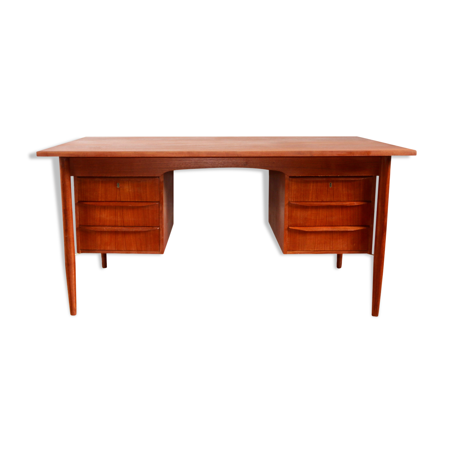 Scandinavian teak desk Tibergaard, 1960