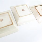 Set of three German ceramic catchalls from the 1950s.