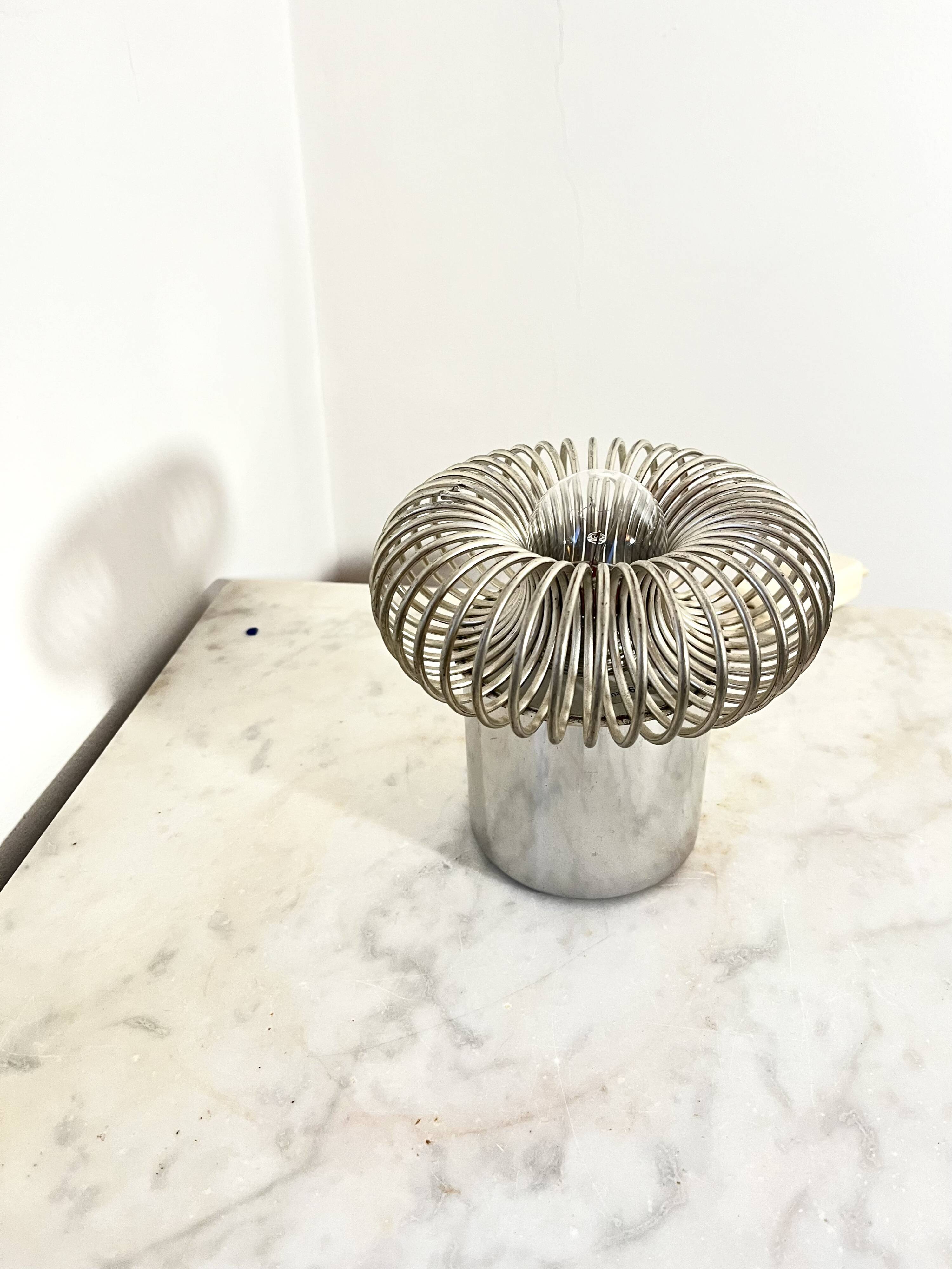 Vintage Philippe Rogier Spring Lamp, 1970s – Luminox / Gallery Oxar, Paris