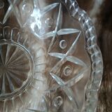 Antique cut glass salad bowl