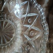 Antique cut glass salad bowl