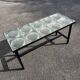 Table basse moderniste carreaux de verre Saint Gobain