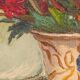 Painting oil flowers signed Alphonsine artist bouquet side