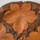 Carved wooden platter/plate from the 1950s.