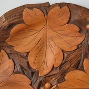 Carved wooden platter/plate from the 1950s.