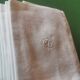 10 old damask monogrammed napkins