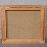 Scandinavian  Modern Painting, 1963, Oil on Canvas, Framed
