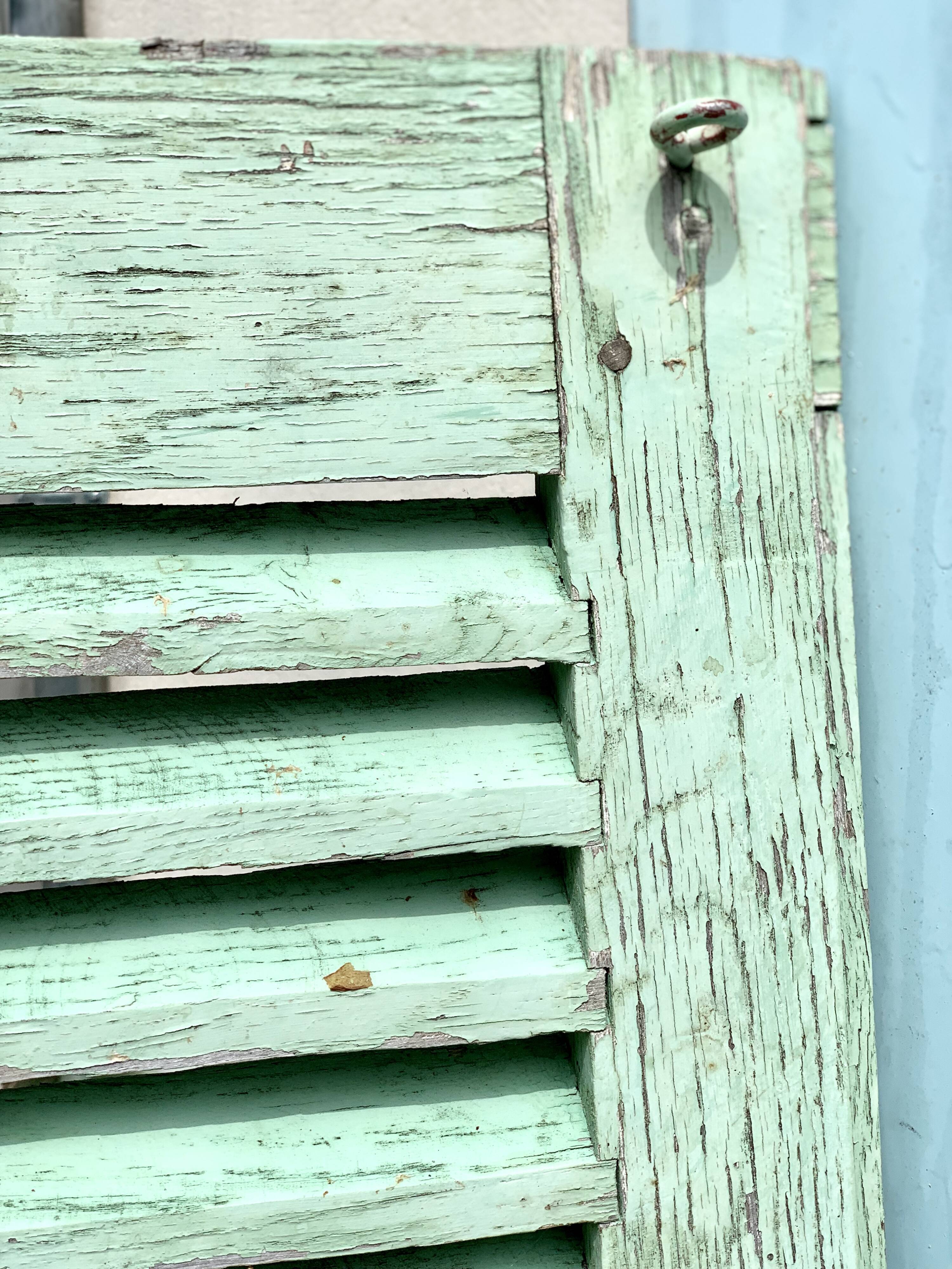 Old wood volet mint color