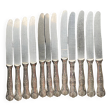 12 metal punched rockery style knives