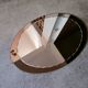 Bevelled oval mirror from the seventies