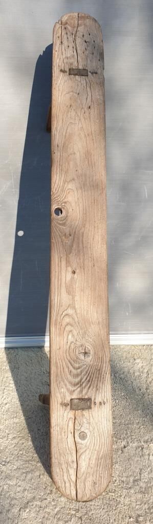 Spinning bench XIXth wooden XL 203cm