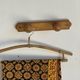 Small coat hook with two round button hooks in pine H5