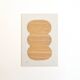 Tableau abstrait relief en bois découpé signé eawy