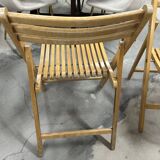Vintage Scandinavian folding chairs