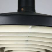 Suspension noire industrielle mid-century, danemark, 1960s
