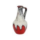 Red Fat Lava Design Vase Bay Keramik West Germany Pottery 67-30