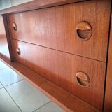 Scandinavian design sideboard in vintage teak