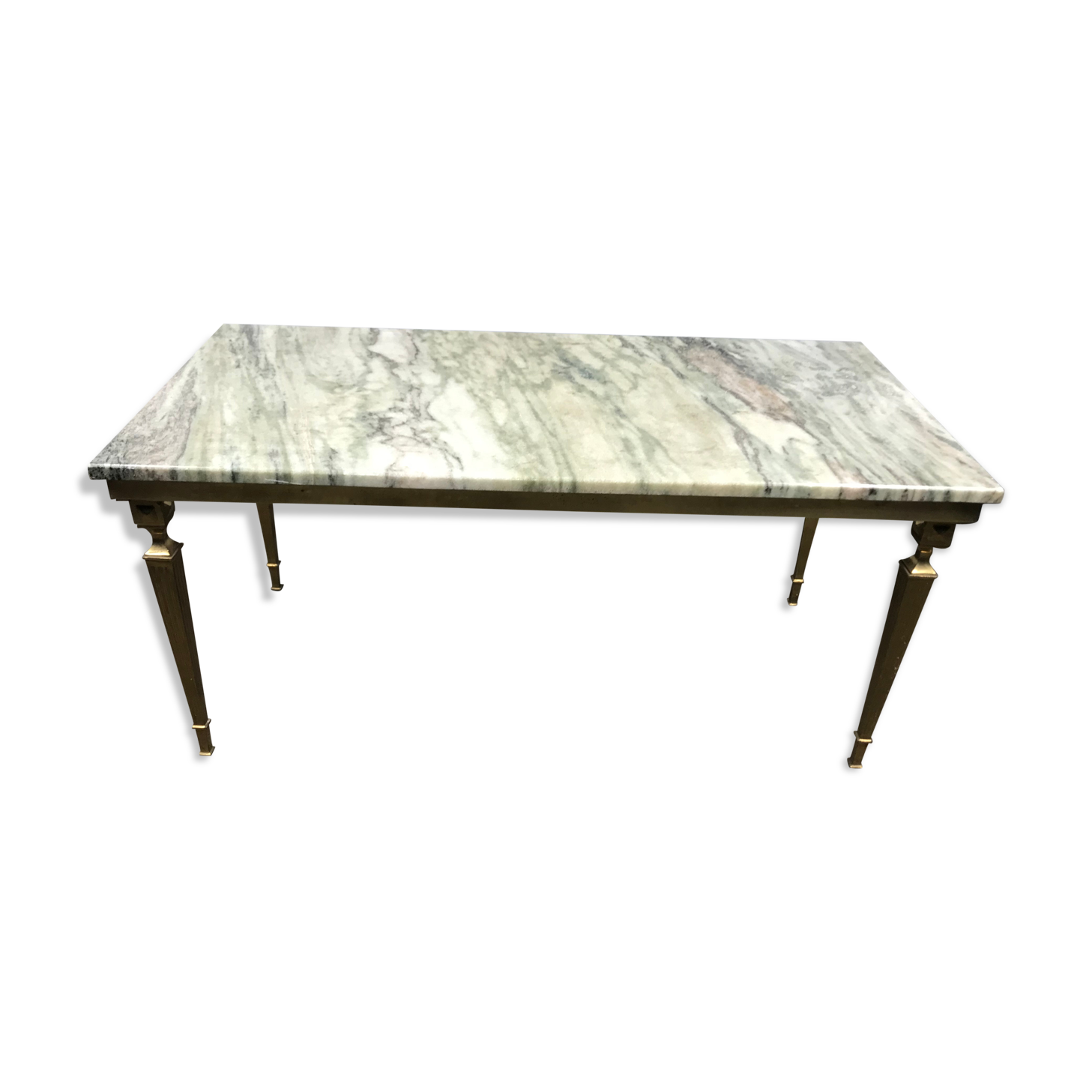 Marble and brass coffee table 1970